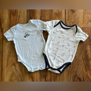 First Impressions Baby Boy Onesies, Size 0-3 Months
